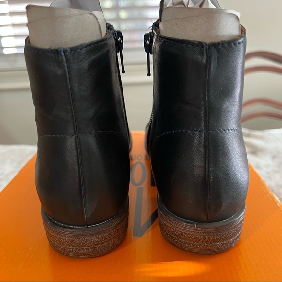 NIB Miz Mooz Louise Slouch-style Ankle Boots in Ocean Blue sz 6 - Picture 8 of 15